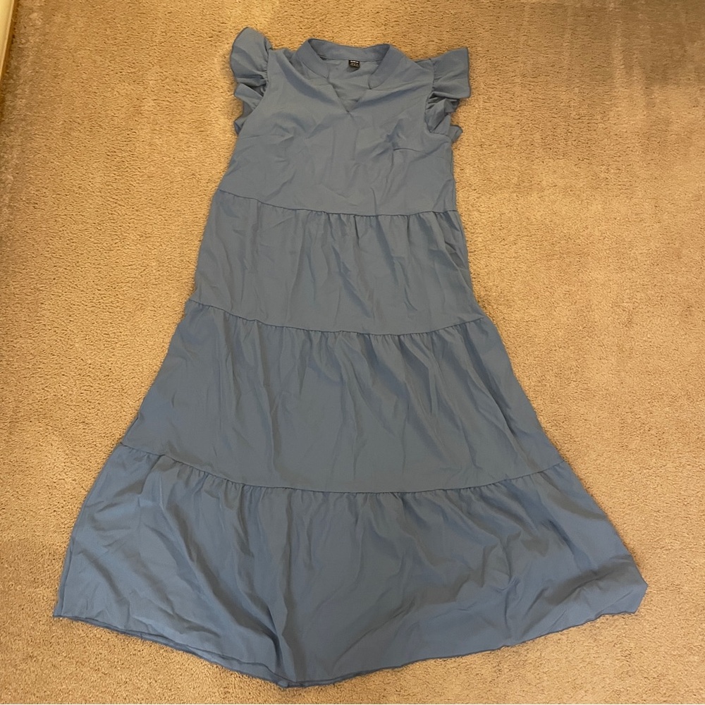 SHEIN Blue Midi Dress